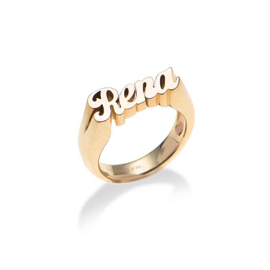 LETTERED RING (CURSIVE)