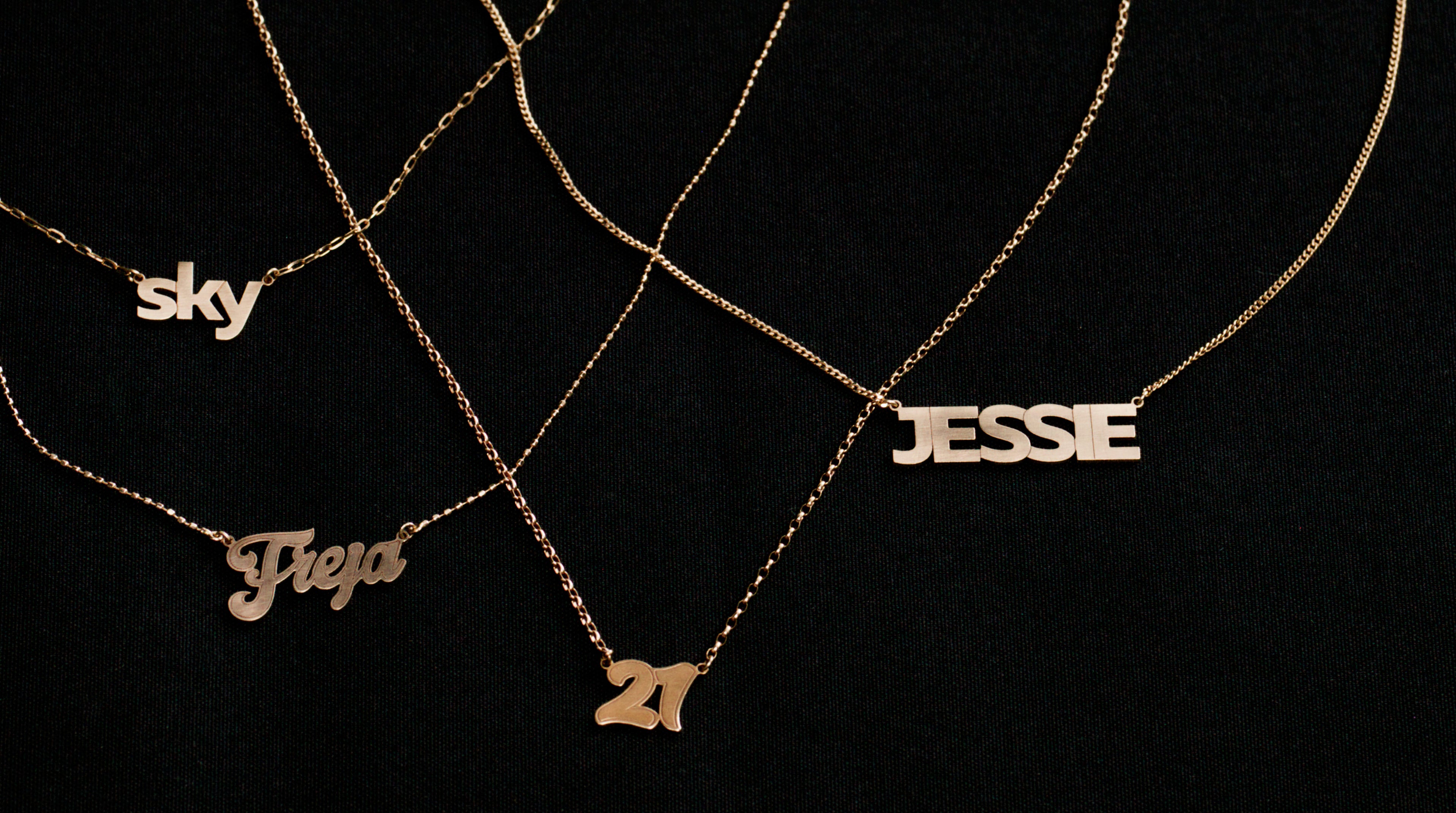 LETTERED NECKLACE