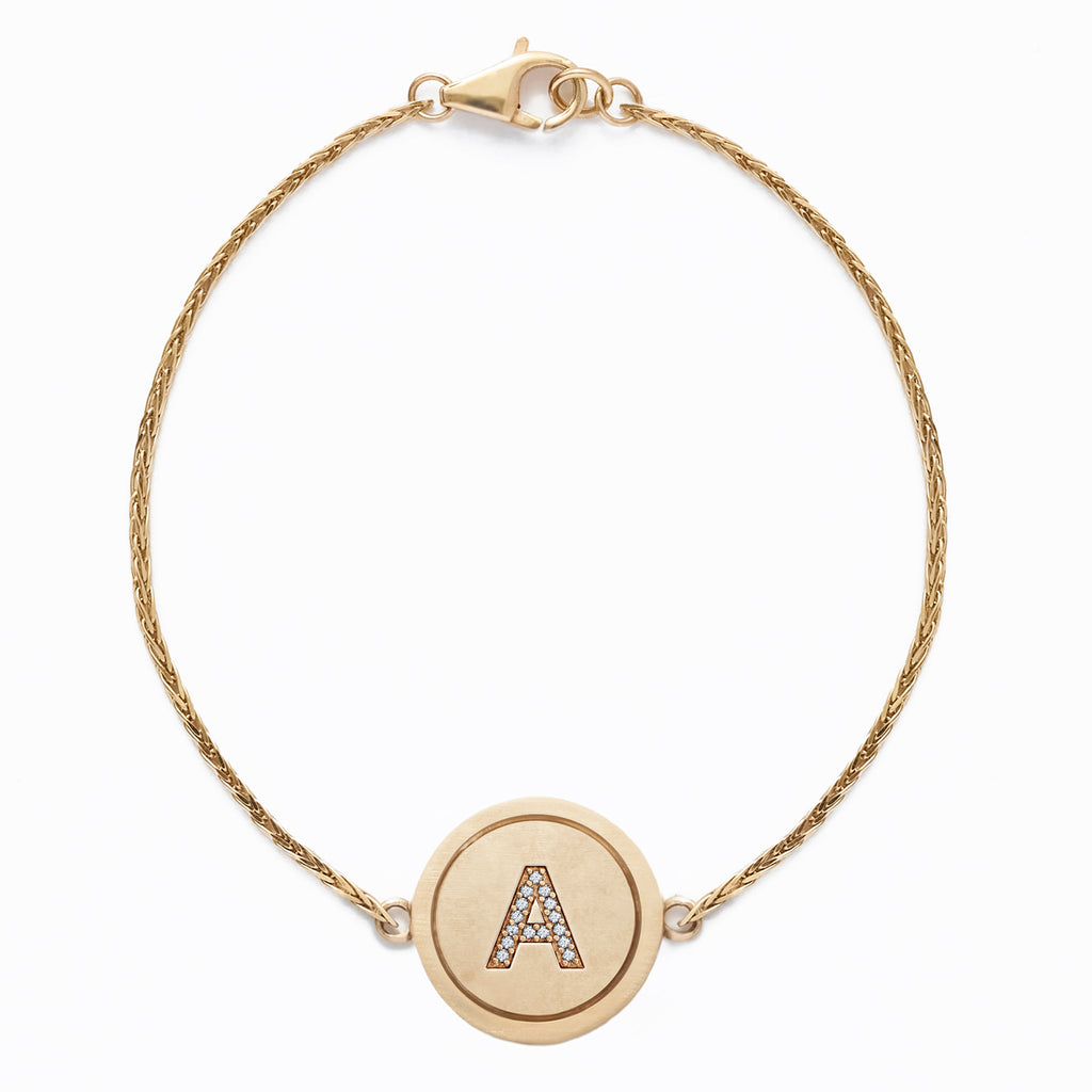 PERSONALIZED BRACELET(アルファベット) ❘ love is you. ❘ K10YG